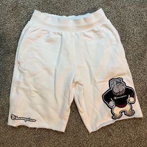 Champion Georgia Bulldog Shorts Embroidery Patch Logo